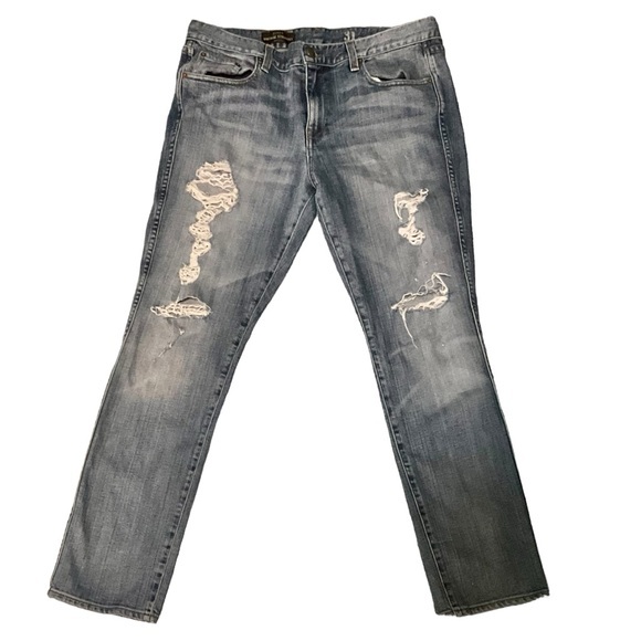 J. Crew Denim - J. Crew Vintage Straight Distressed Jeans